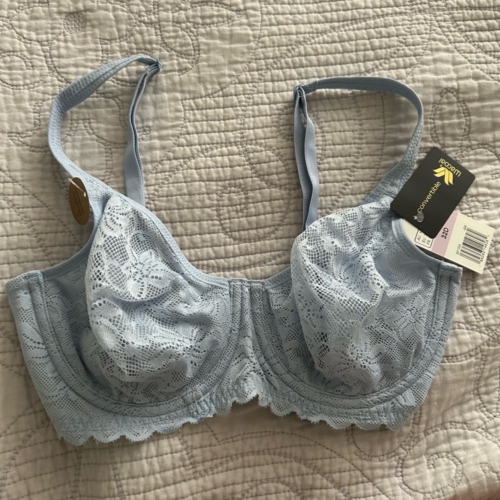 Wacoal Blue Lace Underwire Bra